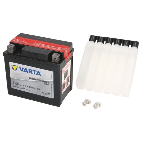 Baterie Moto Varta Powersports Agm 4Ah 80A 12V YTX5L-BS VARTA FUN